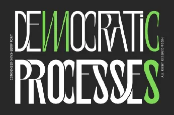 Democratic Processes font