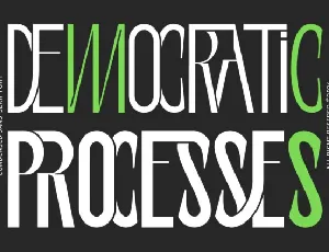 Democratic Processes font