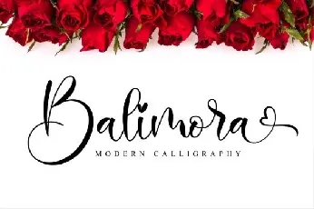 Balimora Calligraphy font