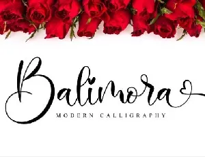 Balimora Calligraphy font