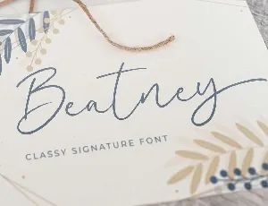 Beatney font