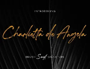 Charlietta De Angela font