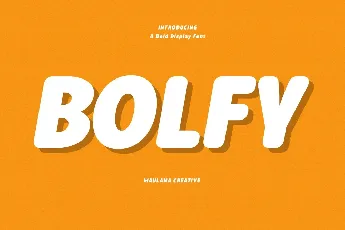 Bolfy font