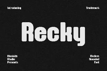 Recky font