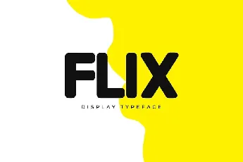 FLIX Unique Display Logo Typeface font