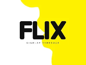 FLIX Unique Display Logo Typeface font