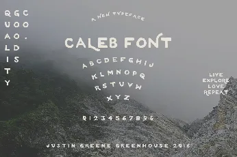 Caleb Free font