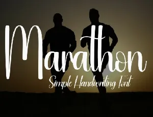 Marathon Script font