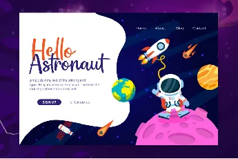 Astronauta Script font