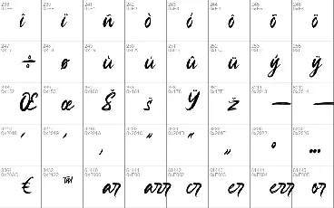 Hugey Matteo font