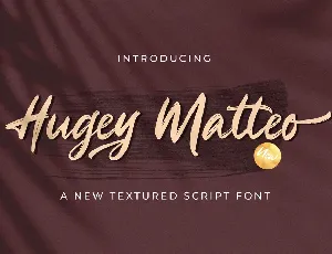 Hugey Matteo font