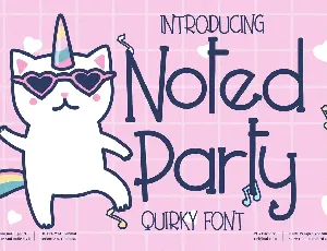 Noted Party font