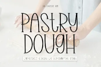 Pastry Dough Display font