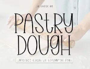 Pastry Dough Display font