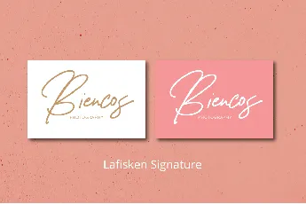 Lafisken Signature font