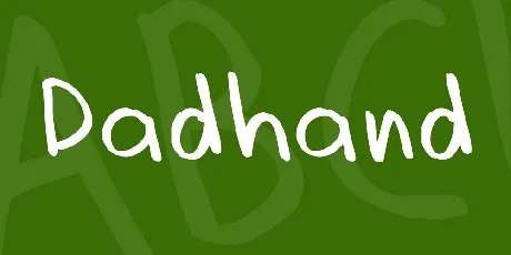 Dadhand font