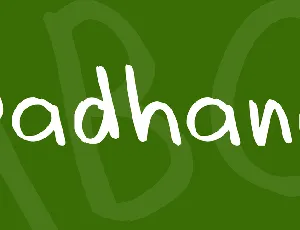 Dadhand font