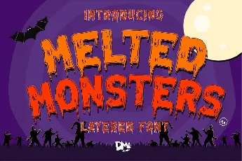 Melted Monster font