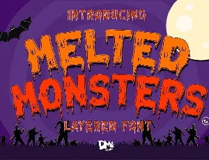 Melted Monster font