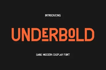 Underbold font