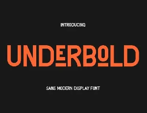 Underbold font