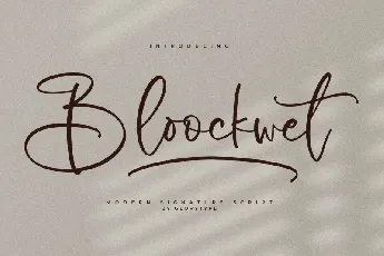 Bloockwet font