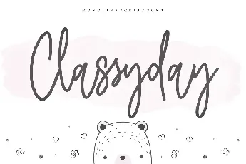 Classyday font