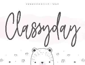 Classyday font