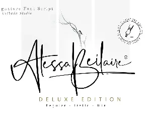 Alessa Beilaire Deluxe Edition font