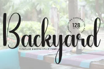 Backyard Script font