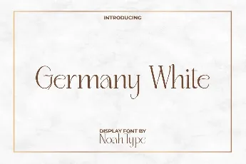 Germany White Demo font