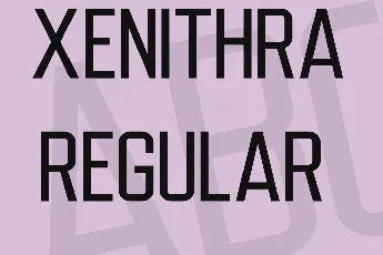 Xenithra font