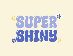 Super Shiny font