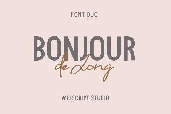 Bonjour de Jong Duo font