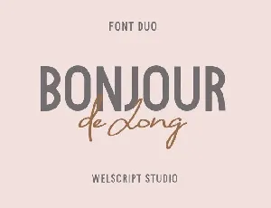 Bonjour de Jong Duo font