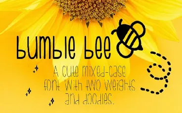 Bumblebee Thin Script font