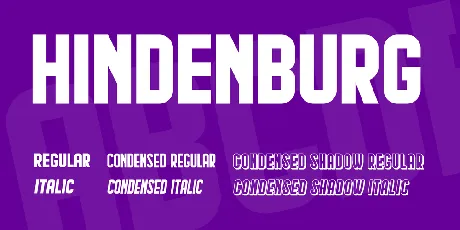 Hindenburg font