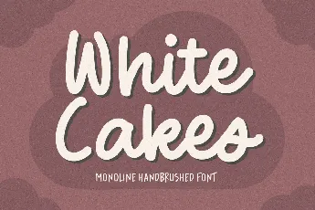 White Cakes font