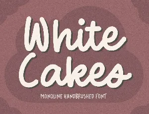 White Cakes font