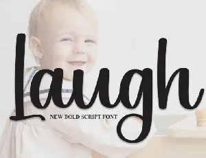 Laugh Script font