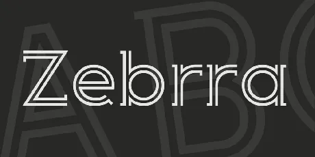 Zebrra font