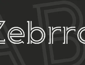 Zebrra font