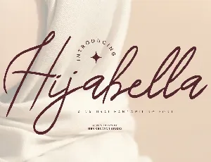 Hijabella Personal Use font