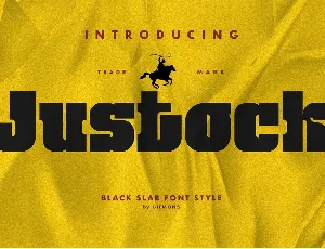 Justock font