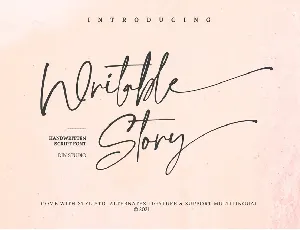 Writable Story font