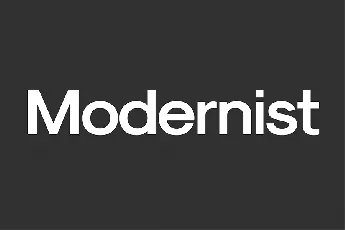 Modernist font