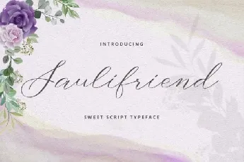 Saulifriend Calligraphy font