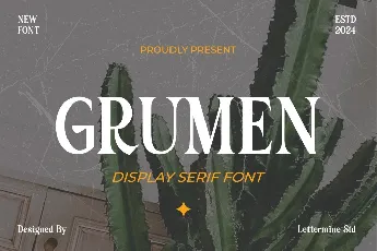 Grumen Demo font