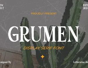 Grumen Demo font