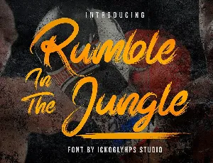 Rumble in Jungle font
